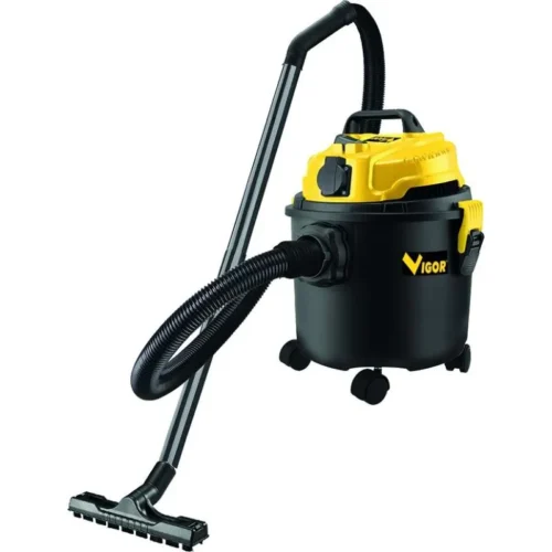 Bidone aspirapolvere Vigor VBA-15L 1200W con presa per elettroutensili e fusto 15L