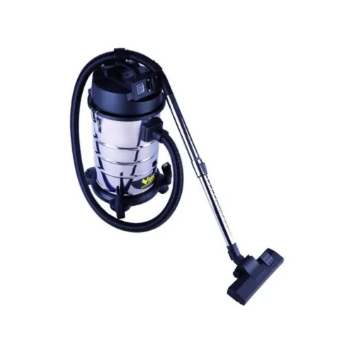 Bidone aspirapolvere Vigor VBA-30L Inox 1200W con presa elettroutensili e fusto da 30L