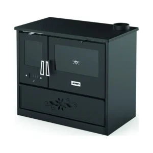 Cucina a legna Blinky FIORELLA 9 kW in acciaio con forno e certificazione 3 stelle