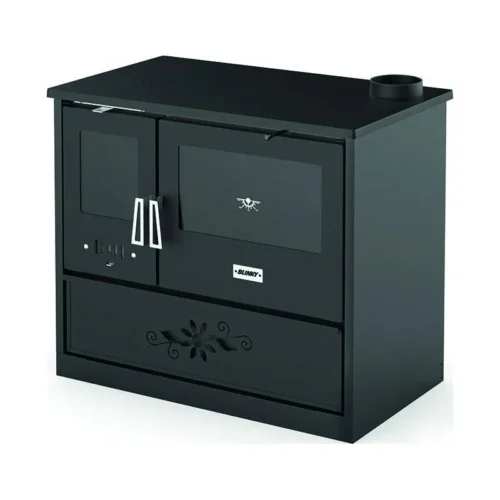Cucina a legna Blinky FIORELLA 9 kW in acciaio con forno e certificazione 3 stelle